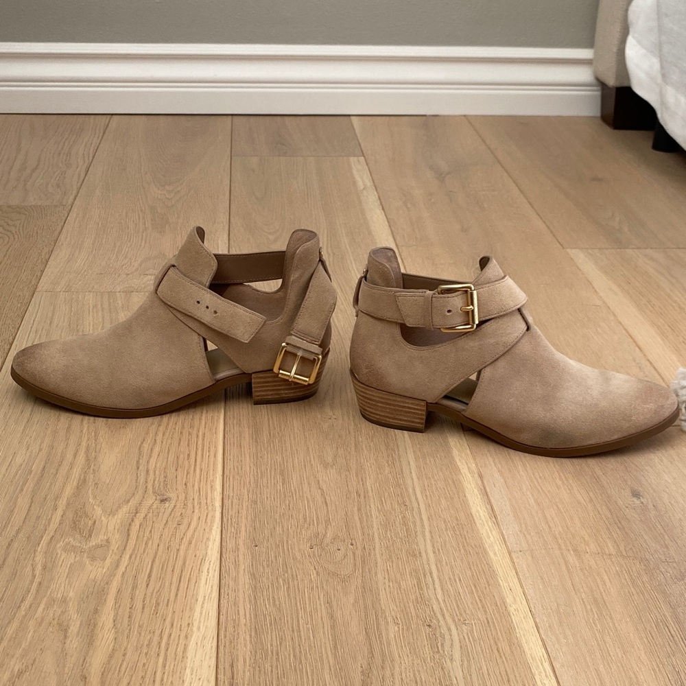 Michael Kors Taupe Ankle Boots with Buckle - Picture 8 of 10